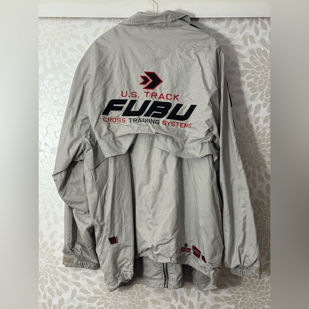 Vintage 90s FUBU Men’s XXL U.S. Track Cross Training System Windbreaker Jacket